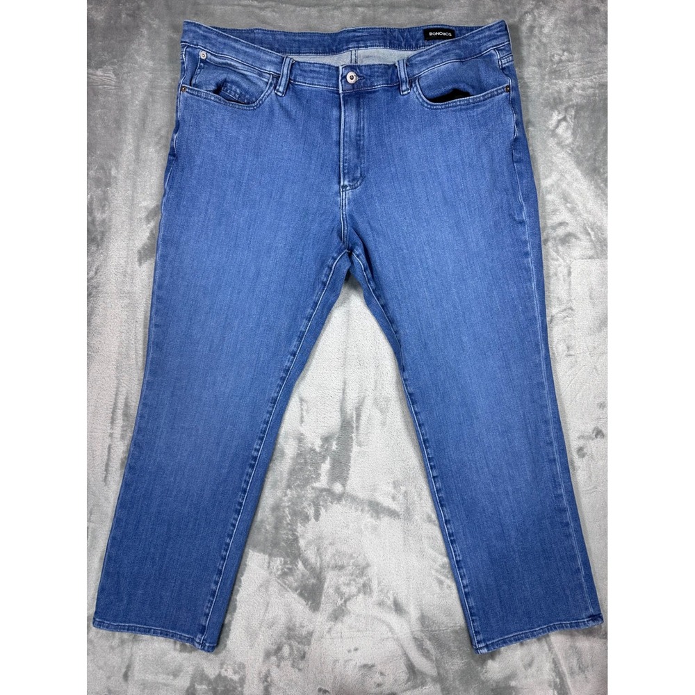 Bonobos Mens Blue Medium Wash Stretch Denim Jeans 40x30 B4659
